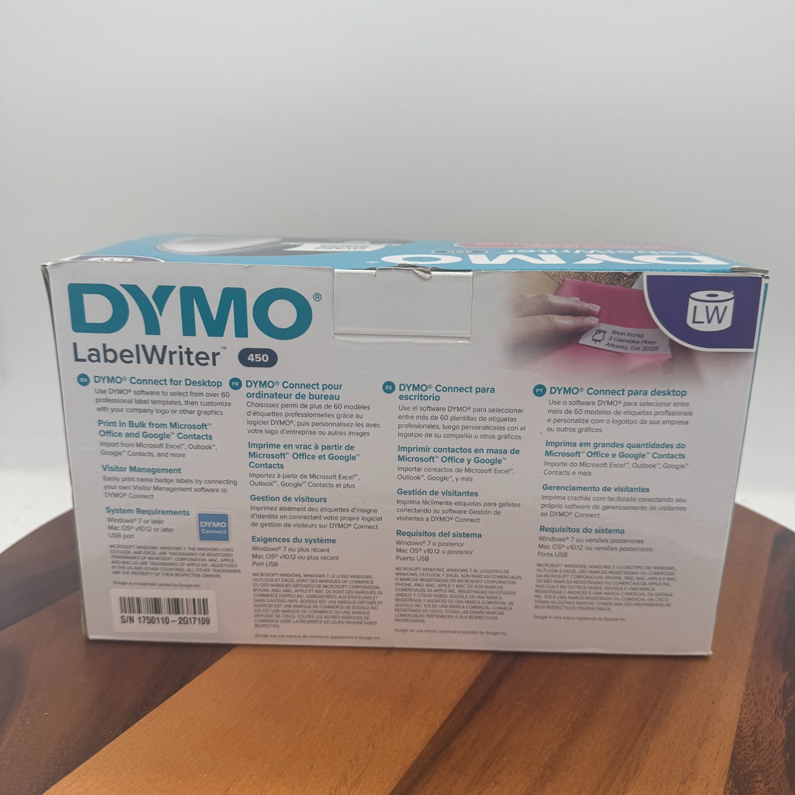 Dymo LabelWriter 450 Thermal Printer Model 1750110 New Open Box