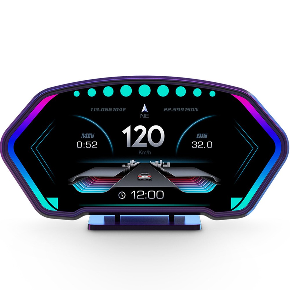 Car OBD GPS Head Up Display Multi-Function Digital Speedometer Dashboard Mount