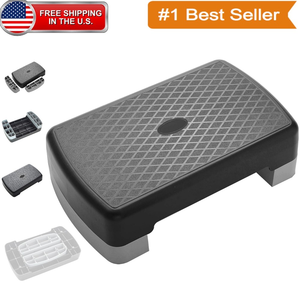 Versatile Adjustable Step Platform - 4 & 6 Inch for Effective Aerobic Training