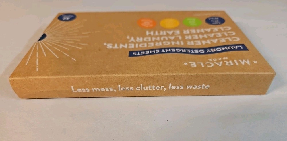 Liquidless Laundry Detergent Sheets, 32 Count – Plant Fresh Scent Plastic-Free