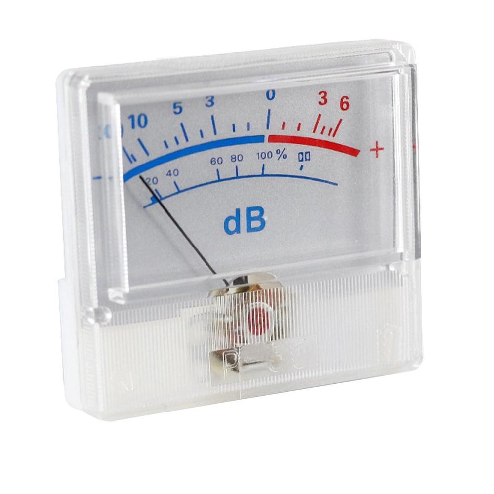 White Panel High-Precision Audio Power Amplifier VU Meter DB Level Header E