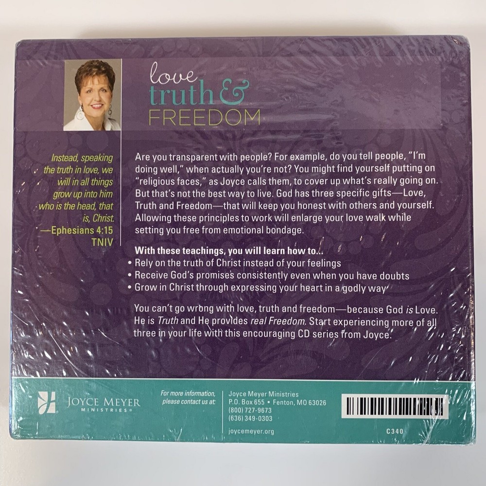 Joyce Meyer Ministries CD Sets. (Two) 4 CD Sets. NEW SEALED