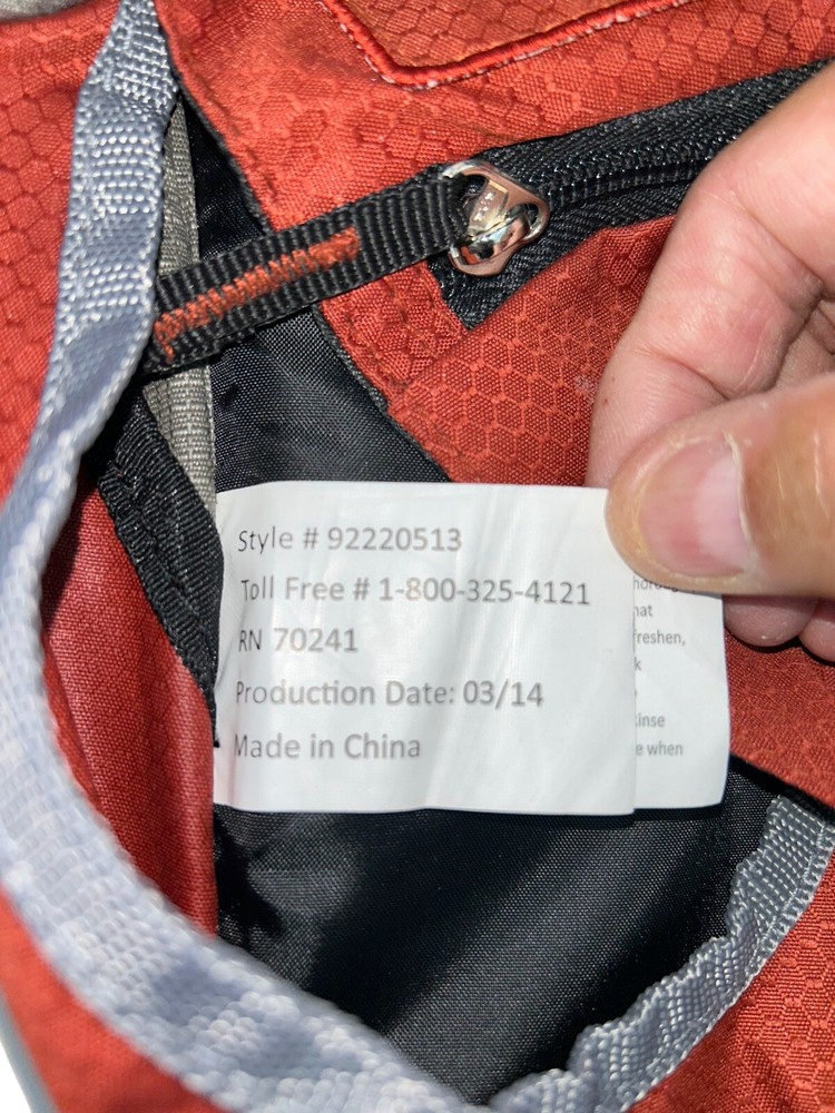 Wenzel Hydration Backpack Ultralight Camping Hiking Gray Rust Outer Shell Only