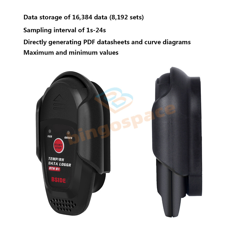 BTH81 USB Reusable Temperature Humidity Data Logger TEMP/RH Recorder USA