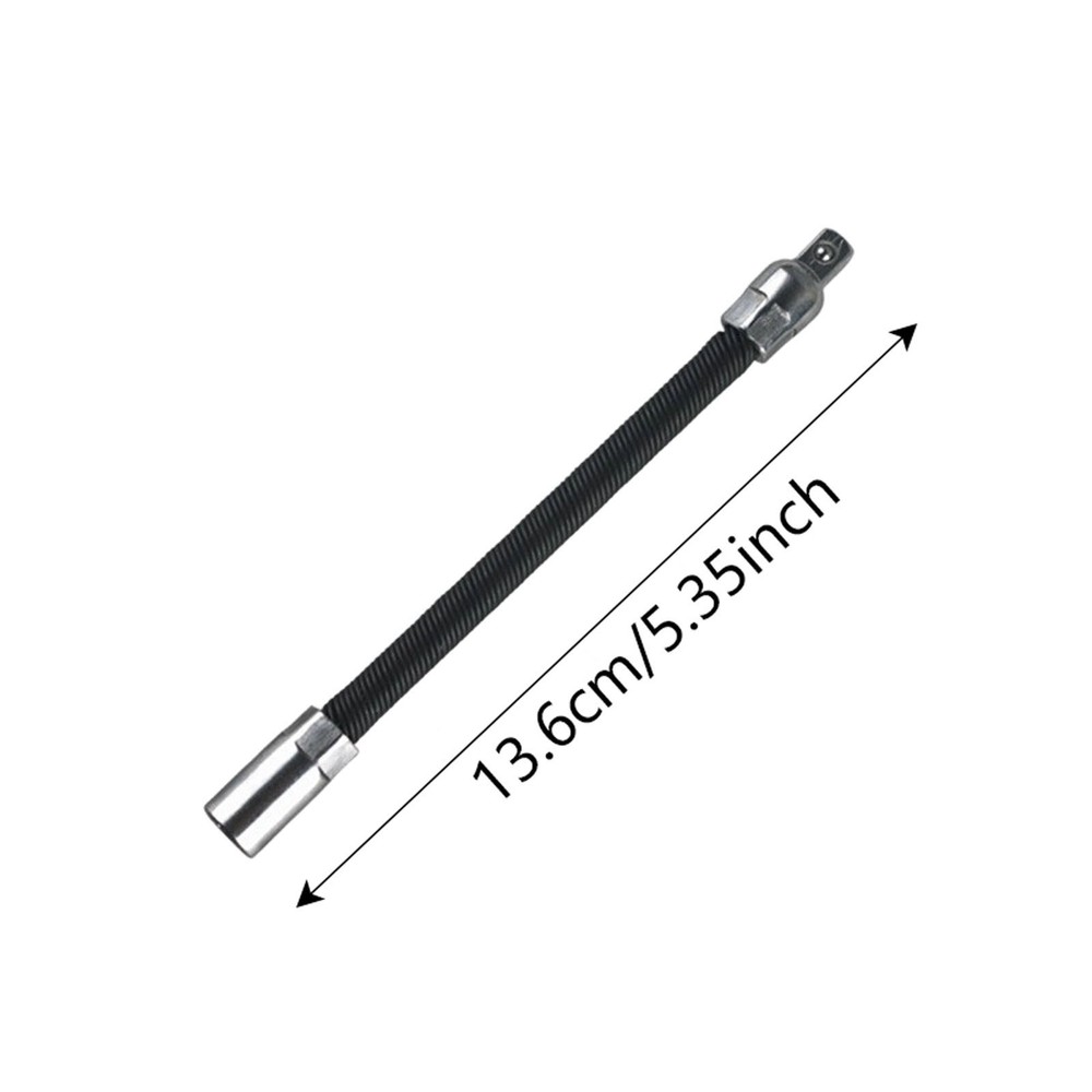 Universal Electric Wrench Socket, 3 Counts Bendable Flexible Shaft, Flexible Ske