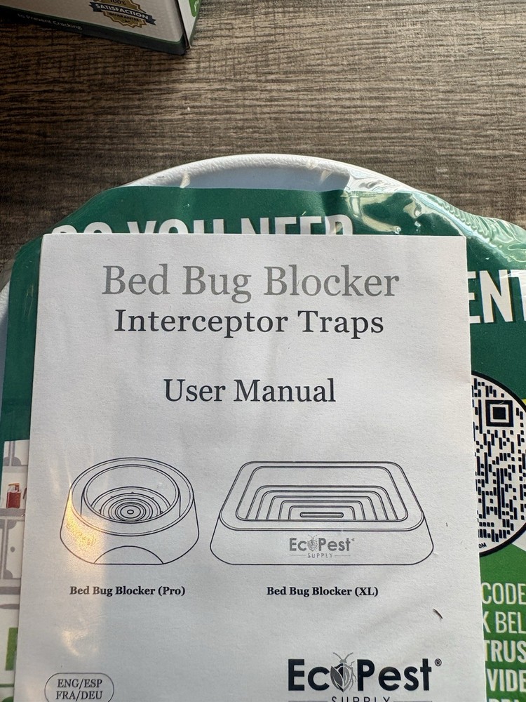 Bed Bug Interceptors – 4 Pack | Bed Bug Blocker (Pro) Interceptor Traps | Insect