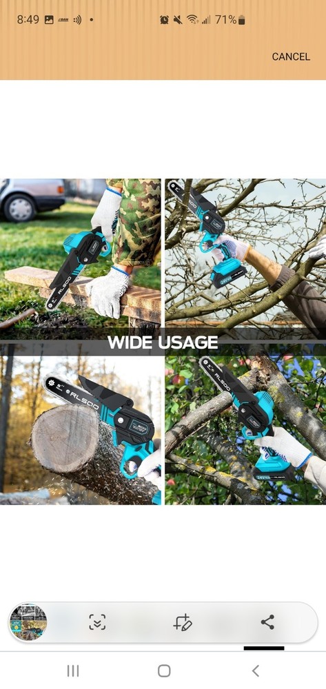 RLSOO Mini Electric Chainsaw