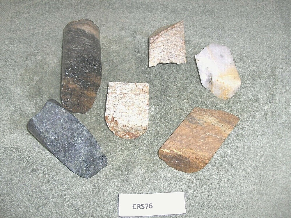 Split Core Samples From Alaska Gold Mine 6 Pieces Split And Unsplit  CRS76