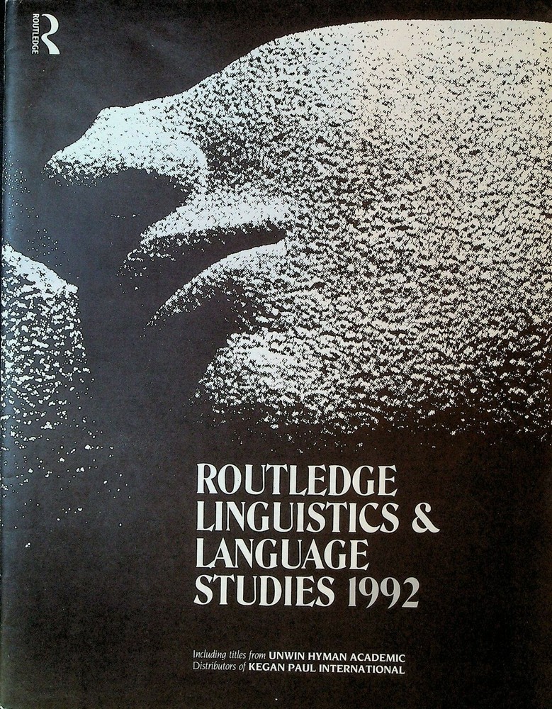 Routledge Linguistics & Language Studies 1992 Catalog Books