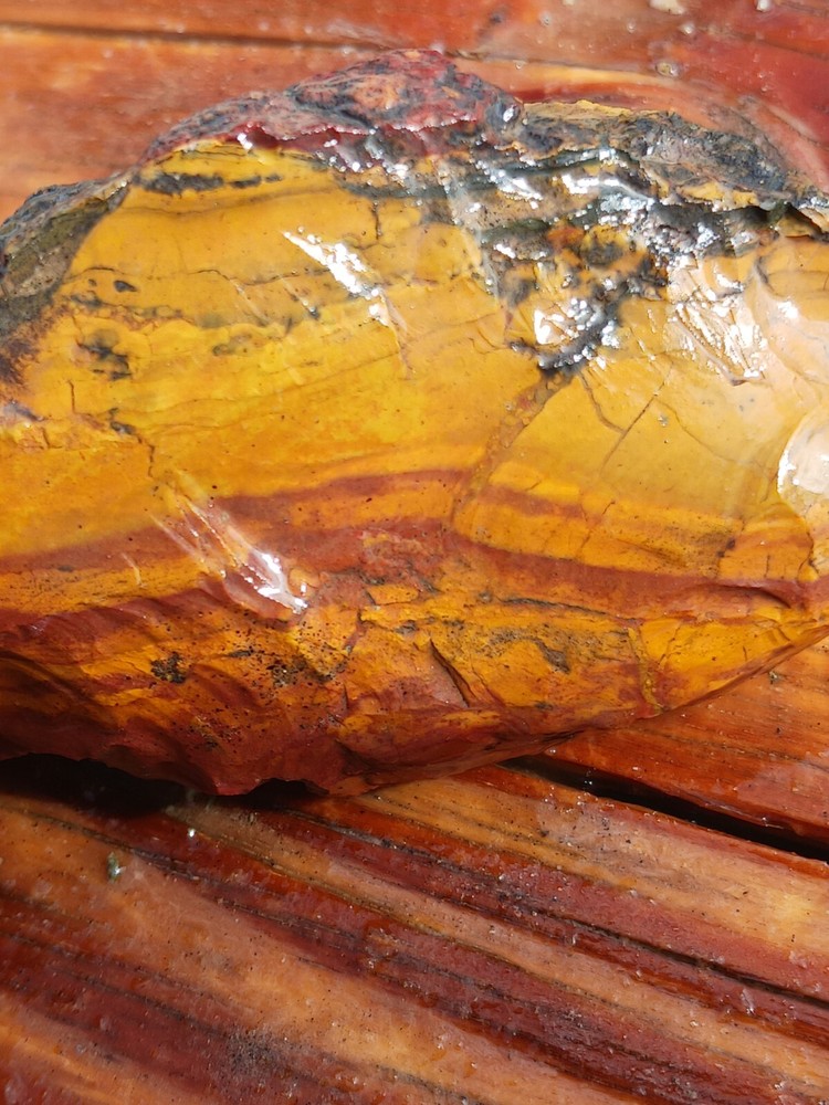 Jasper Slice Rough Specimen Tumble Cab Or Slab Collect Display