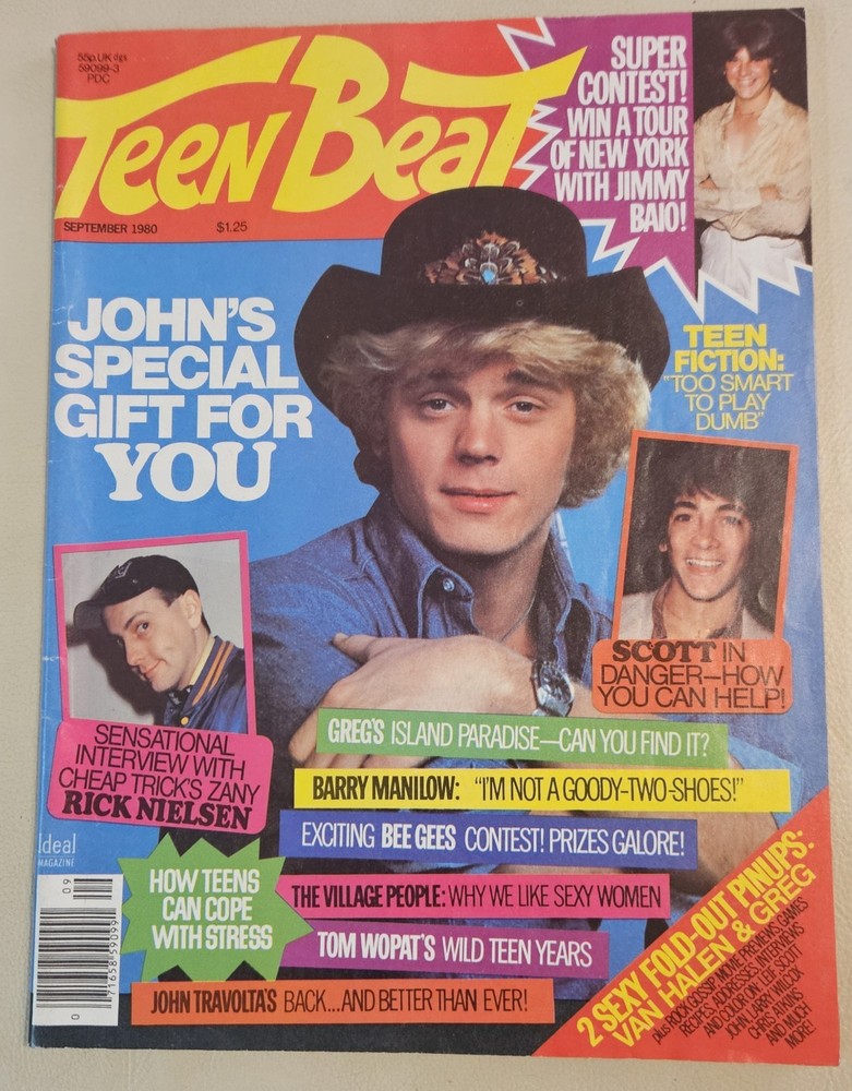 TEEN BEAT MAGAZINE September 1980 BAIO,  CHEAP TRICK, VAN HALEN, GARRETT, KISS