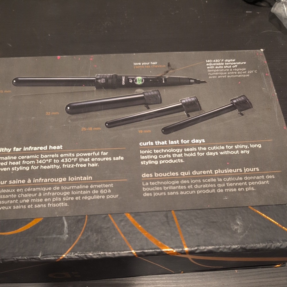 Amika 4p Interchangeable Curling Iron Pre Owned With Box