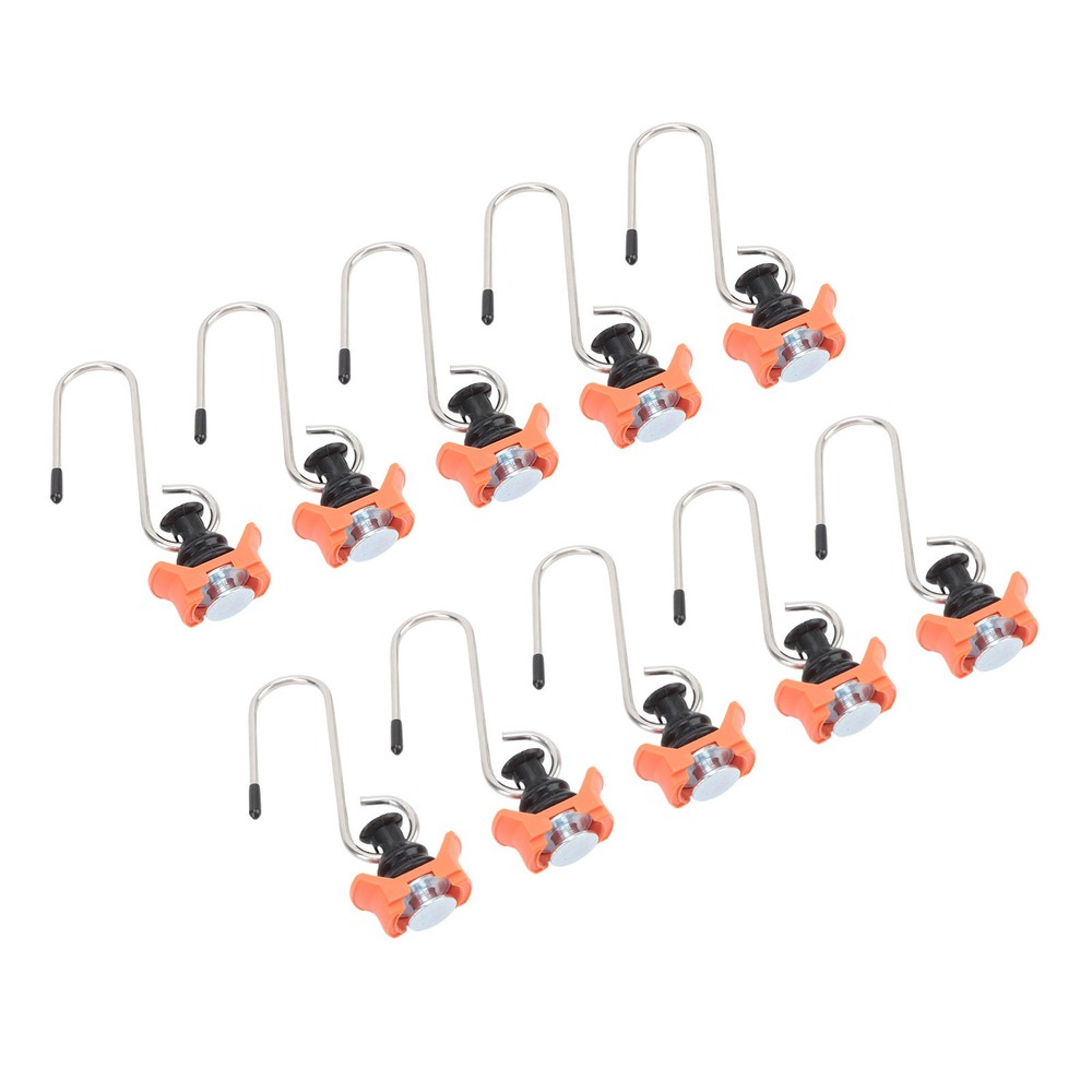 10PCS Single Stud Fitting L Track Tie Down Anchor With Hook For Van Pickup YFVE