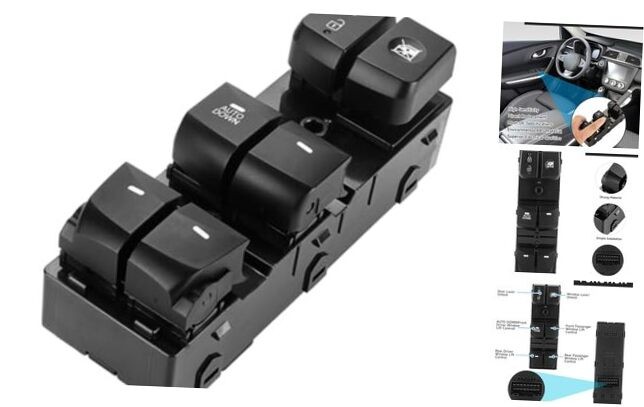 Left Driver Side Master Power Door Window Switch - Compatible for Hyundai