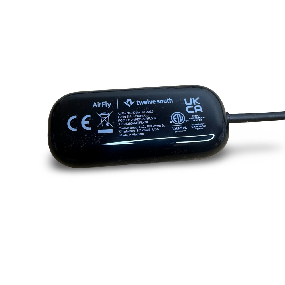 Twelve South AirFly SE Bluetooth Audio Transmitter AirPods Open Box Black
