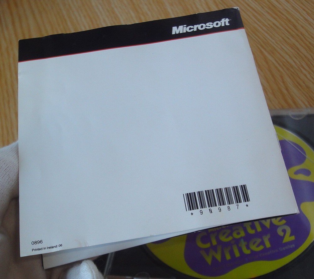 Microsoft Creative Writer 2 CD-Rom Software Windows 95, En -Nr.Mint 1996 Ages 8+