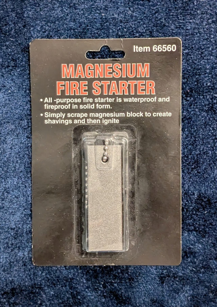 Magnesium Fire Starter - Harbor Freight Tools, unopened in package