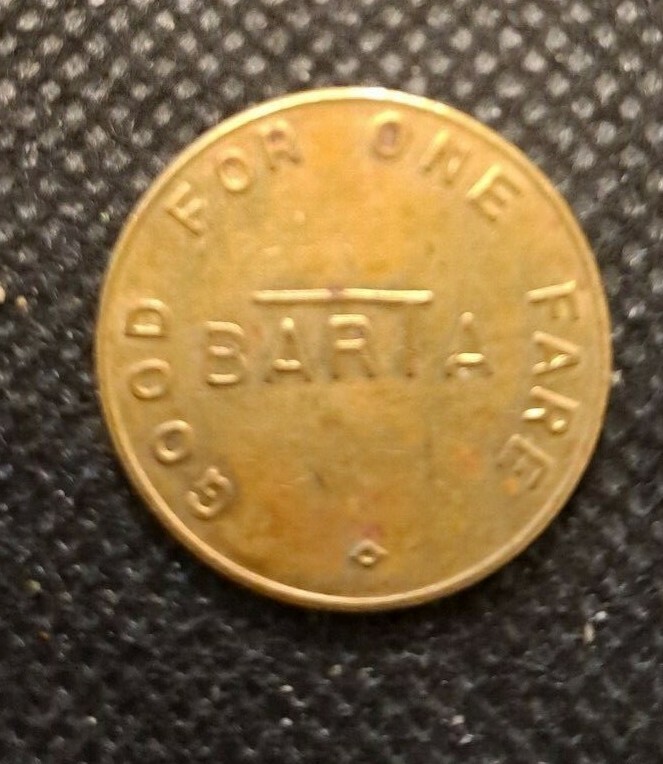 BARTA BERKS AREA READING AUTHORITY TRANSPORTATION TOKEN! e2780UXX