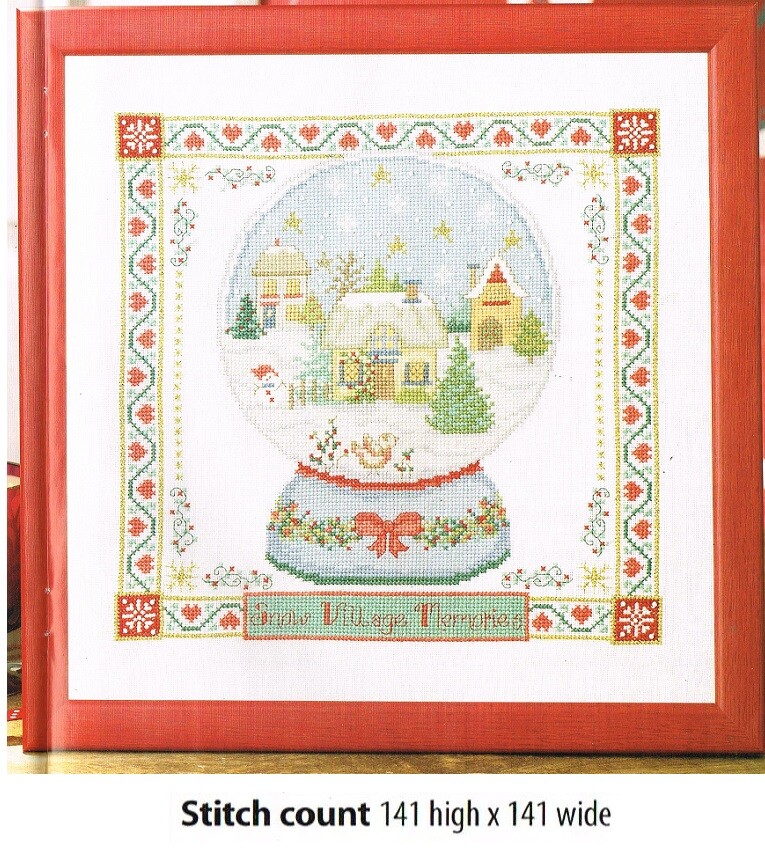 CHRISTMAS SNOWGLOBLE   CROSS STITCH PATTERN ONLY -  ALS   PW