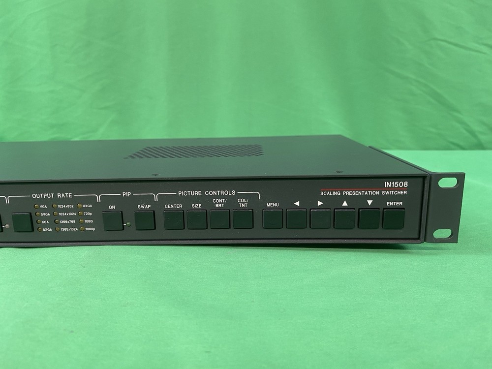Extron IN1508 Scaling Presentation Switcher – 8 Input, VGA/Component, Rack Ears