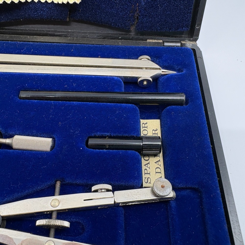 Dietzgen Satellite Drafting Set Germany Compass Divider Hard Case