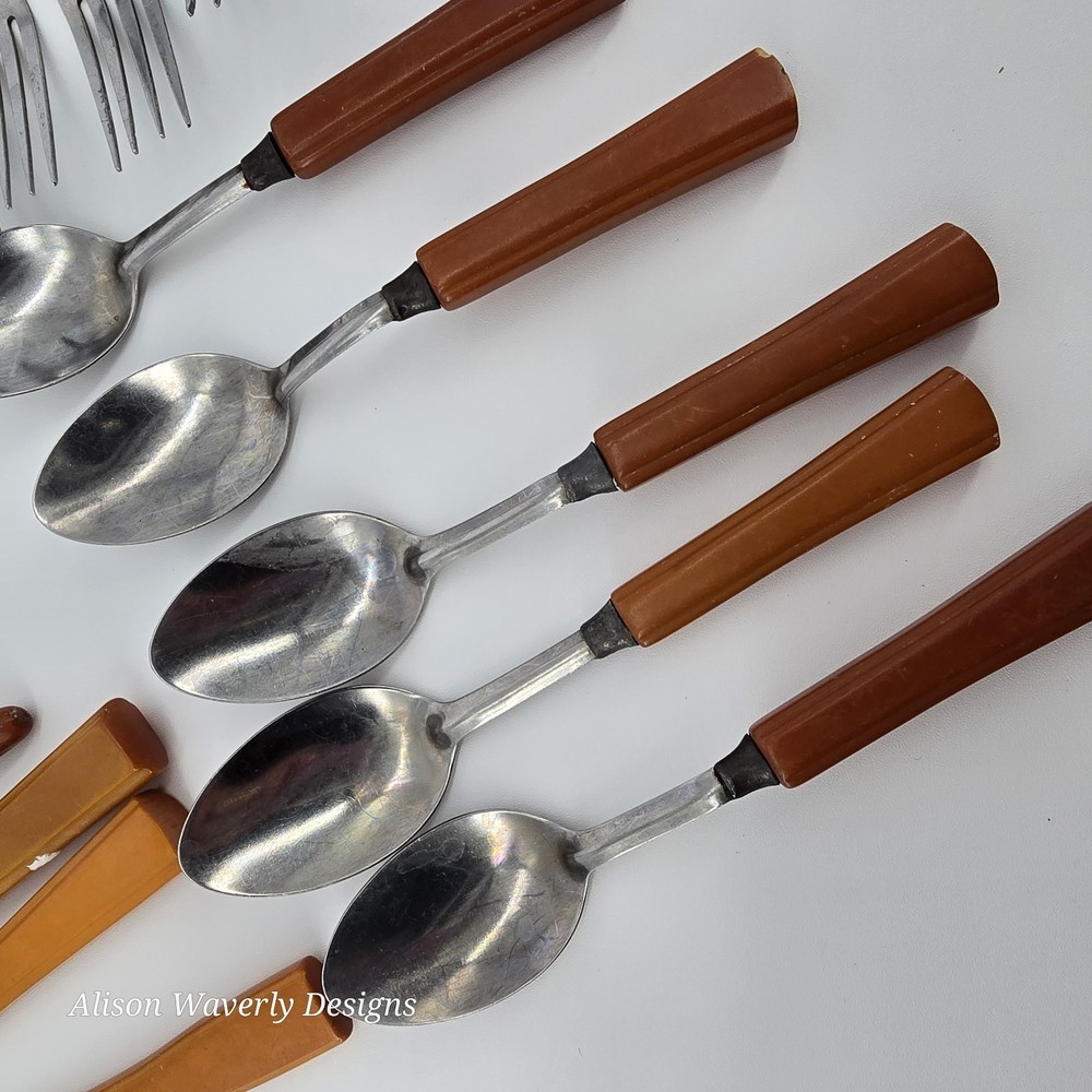 Bakelite Hostess Set & Utensils