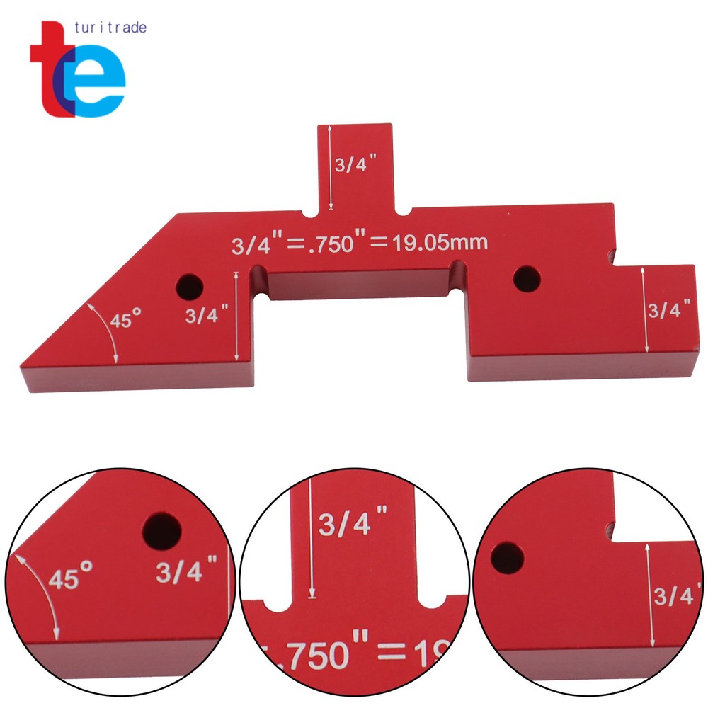 14 Pcs Aluminum Precision Router Table Setup Bars Setup Blocks Woodworking