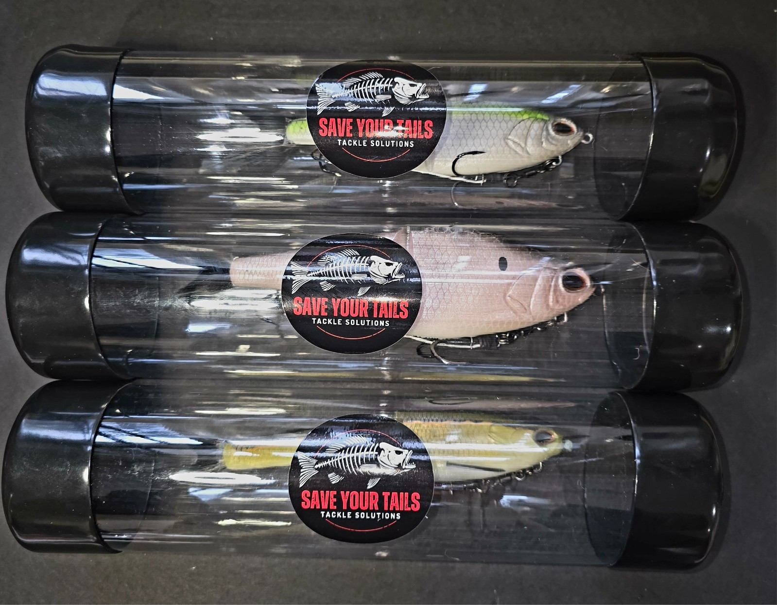 3 Pack - 3x12 Elite Series Tackle Tube - Swimbait Protection & A-Rig Excellence!