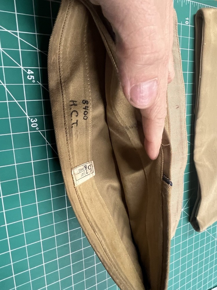 WWII Overseas Khaki Caps X3
