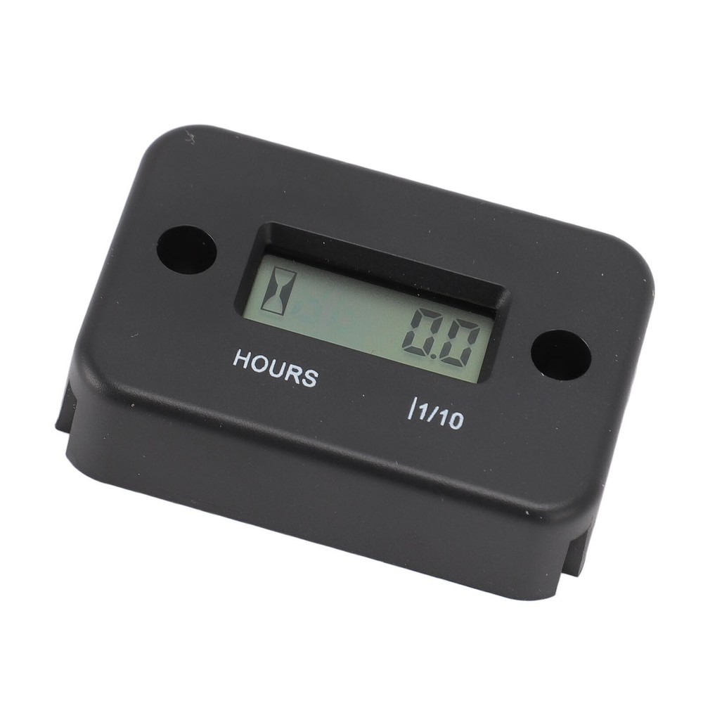 Digital Hour Meter High Accuracy LCD Display Mini Waterproof Engine Hourmeter