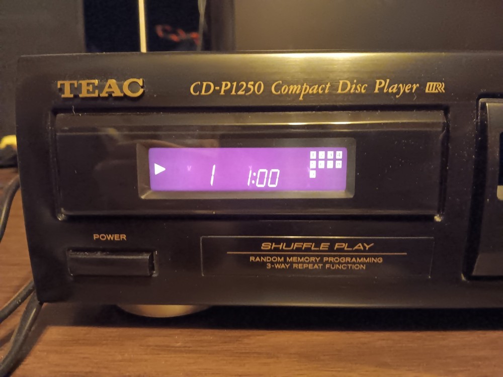 Teac CD-P1250 CD Player With Remote Single Compact Disc Component