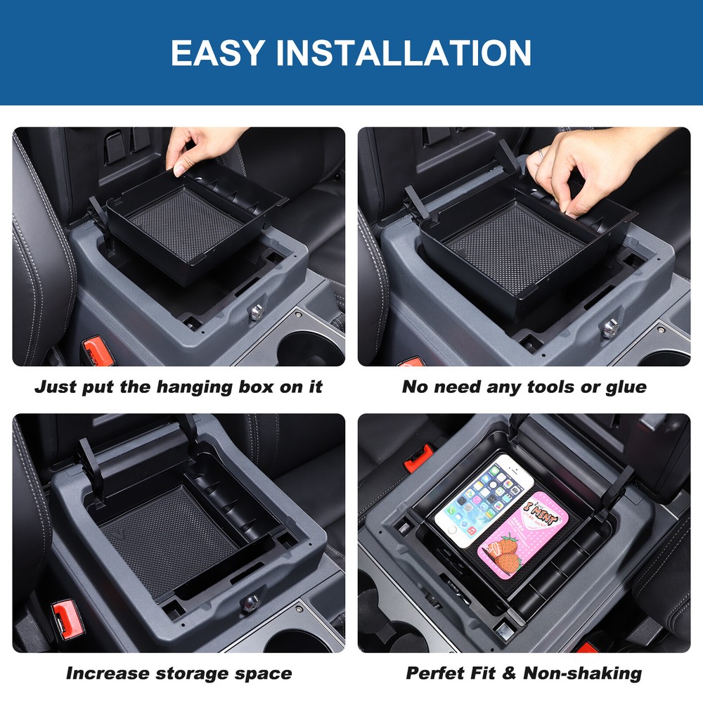 Center Console Storage Box Armrest Organizer Compartment for Ineos Grenadier 2020+