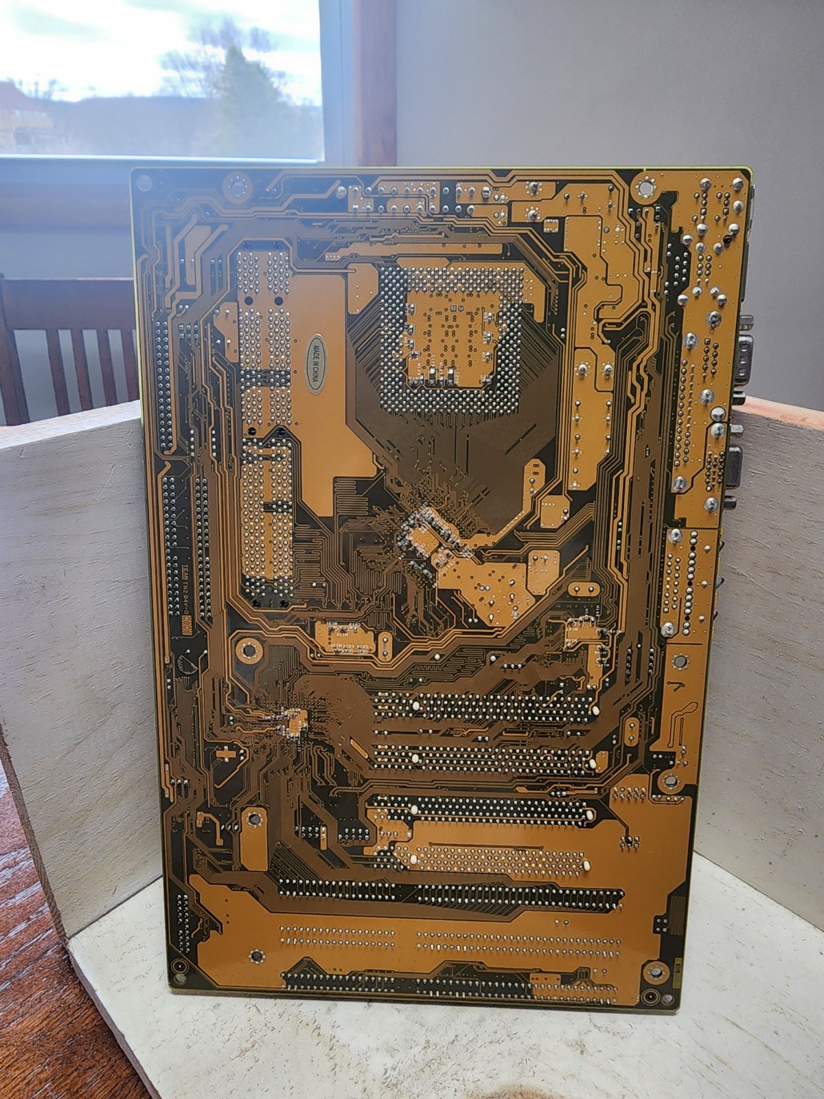 Socket 370 Motherboard Combo – Celeron 1.4GHz, 256MB RAM, I/O Shield – Tested