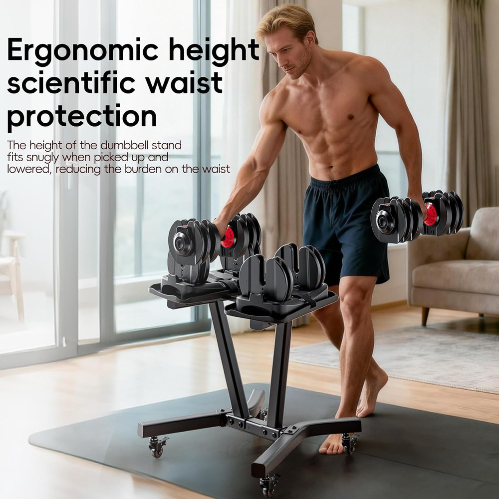 Adjustable Dumbbell Rack Stand Only,Strength Training Weight Rack Stand,Dumbbell