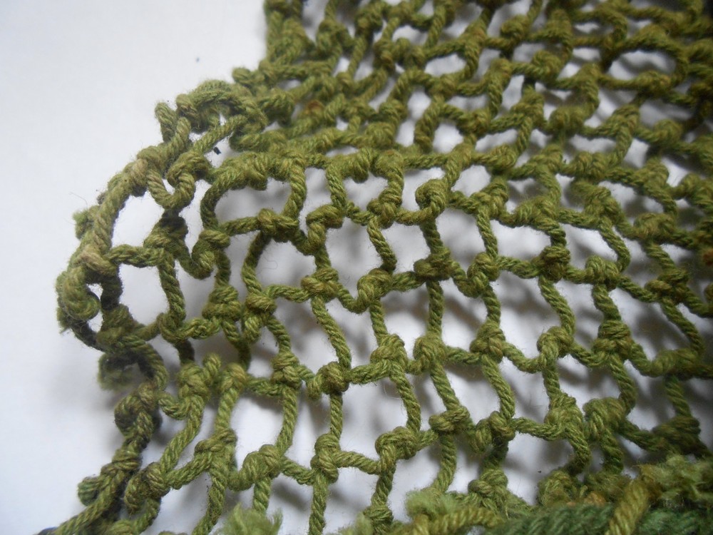 light green cotton Helmet net British Army second war issue