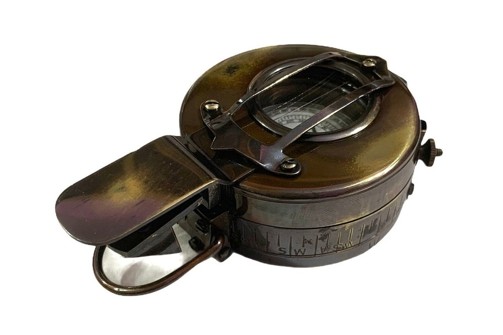 Solid Brass British Military WW2 Mark III Prismatic Pocket Compass Gift