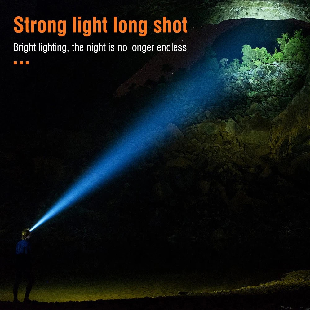 Brightest 99000000LM 30W LED Headlight Powerful Rechargeable Headlamp Flashlight