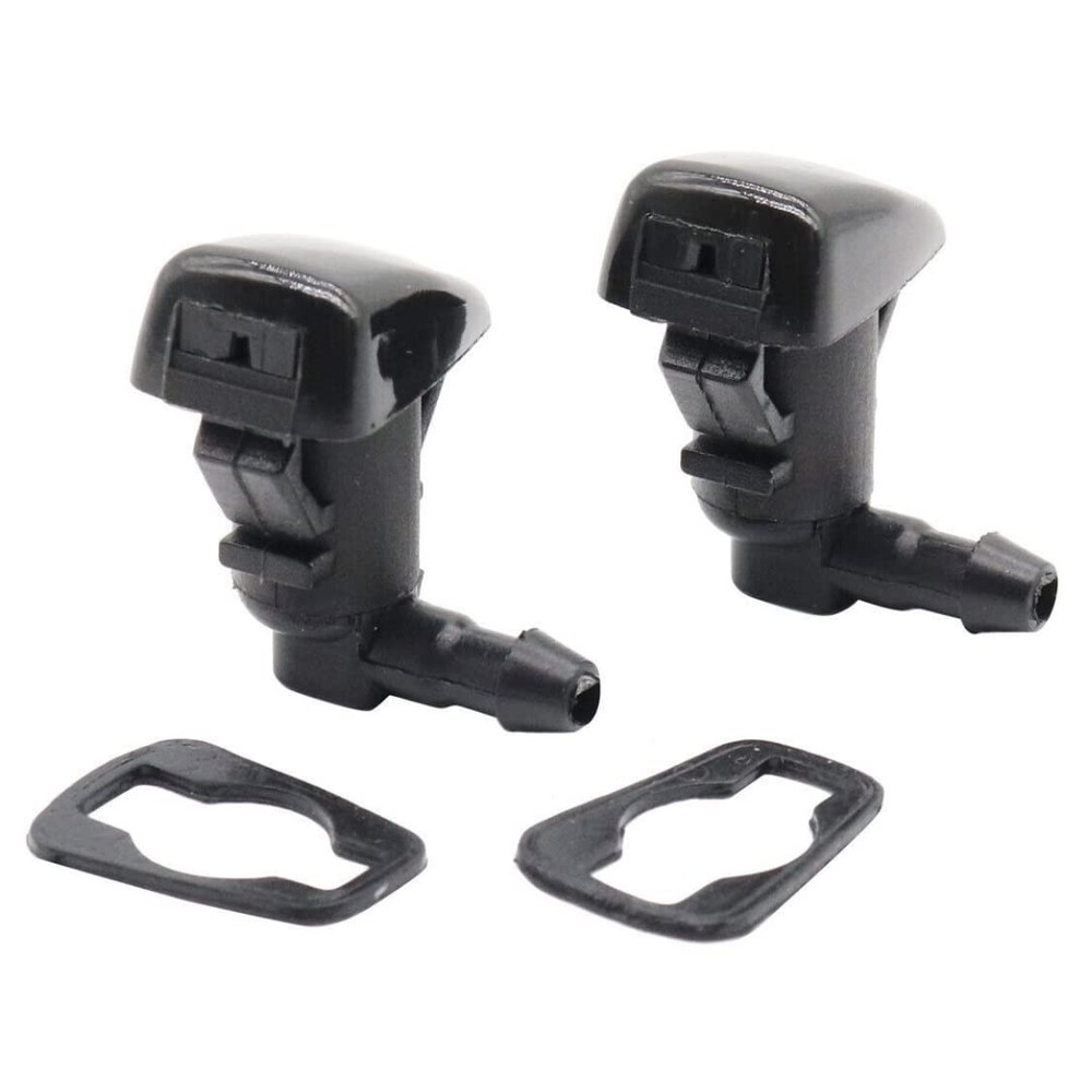 Click&Fit Windshield Washer Nozzles 2PCS replacement for Cadillac CTS Black