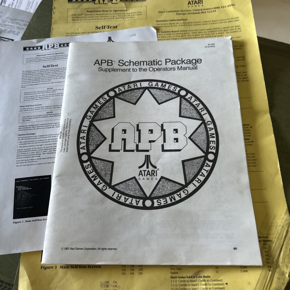 Acrobat Venture Atari Apb Schematics + Back Door Sheet game manual