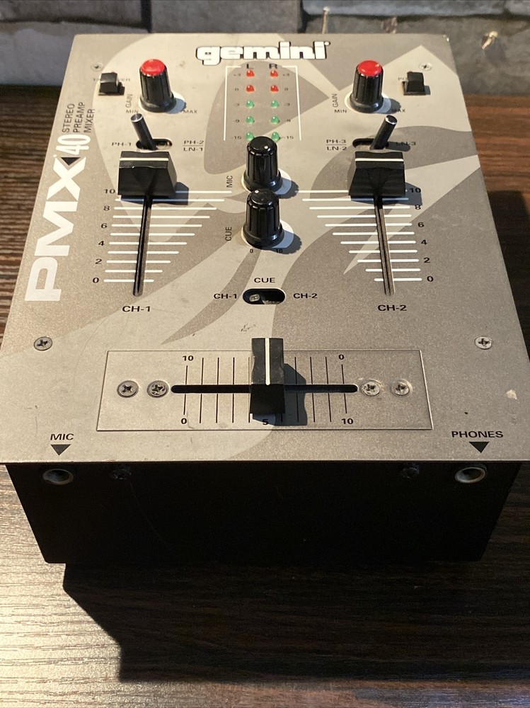 Gemini PMX-40 Stereo Preamp Mixer Not Tested