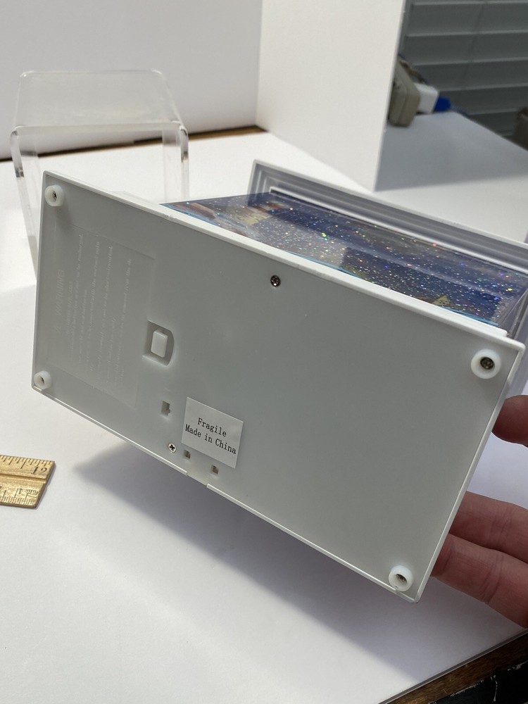 Cracker Barrel Nautical Aquarium Glitter Globe Lighted Night Light