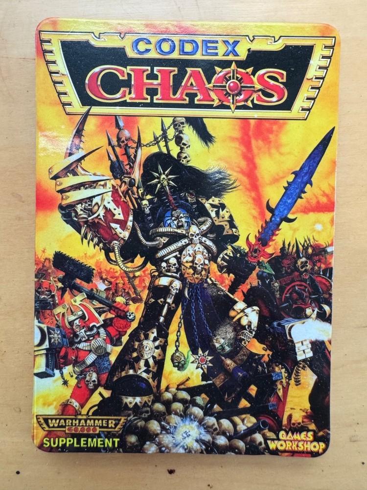 Chaos - Warhammer Second Edition Codex Coaster - New - Official Licensed