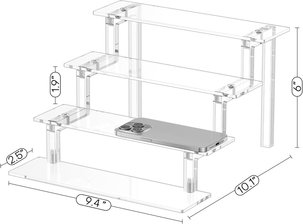 Versatile 4-Tier Acrylic Display Elevator for Perfumes or Funko POP Figures