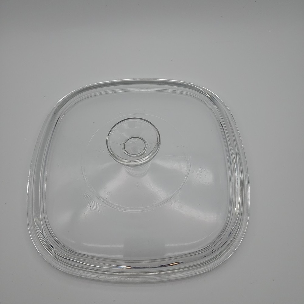 Vtg Pyrex A9C Square Glass Lid | Replacement Lid for CorningWare | Clear Pyrex
