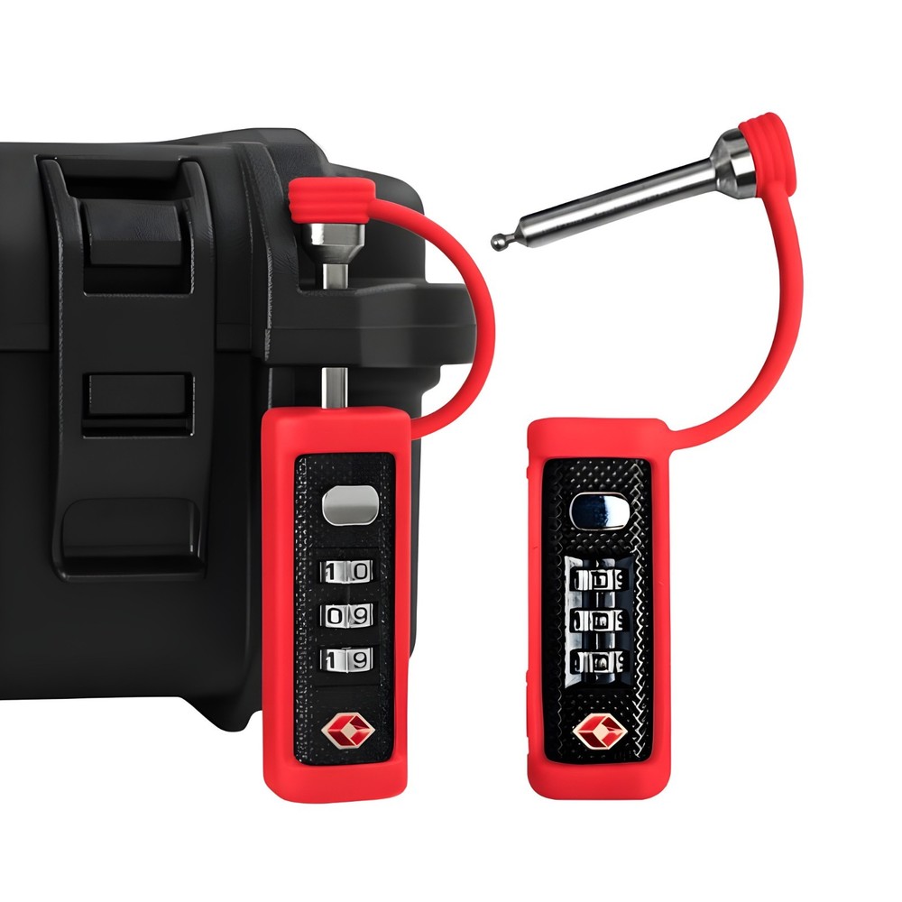 TSA Approved Gun Case Locks 4-Pack, Monoshaft 3-Digit Combination Case Padlock