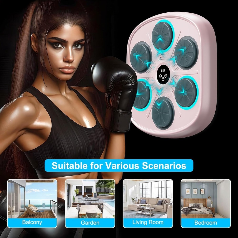 Innovative Boxing Training System with LED Lights & Gloves - 2025 Model