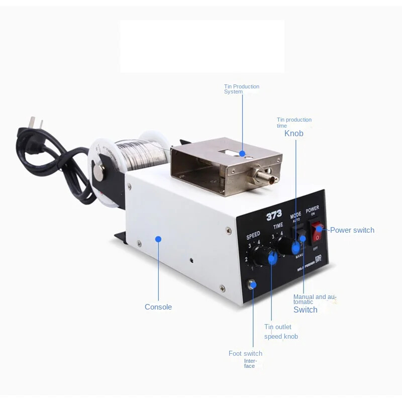 BK373 Full Automatic Tin Machine Automatic Tin Wire Machine Solder Wire Feeder