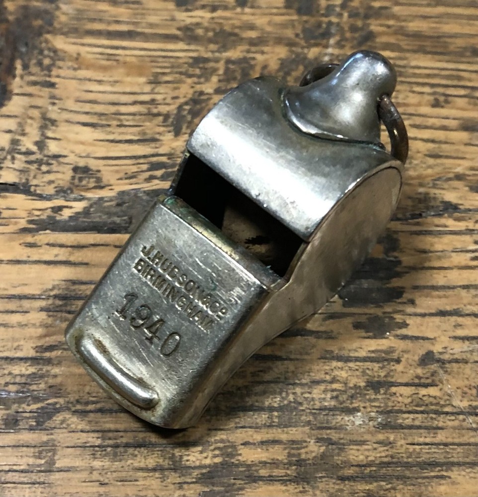 Genuine Vintage 1940  Escargot Whistle  J.Hudson & Co  Birmingham WW2 issue