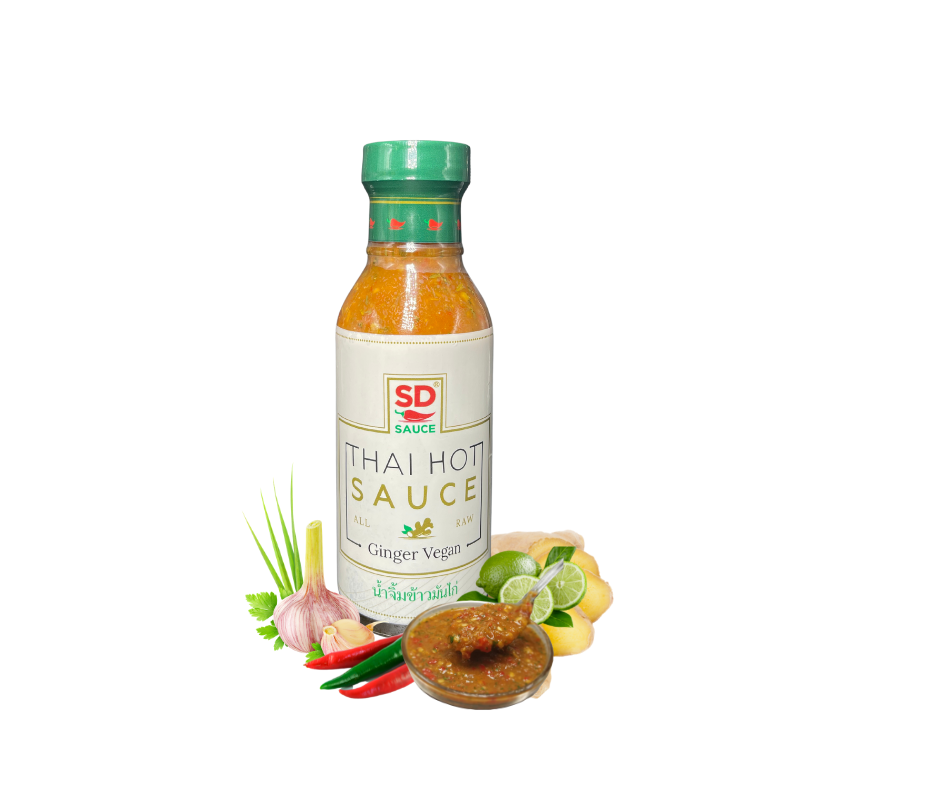 Thai Hot Sauce - Ginger Vegan - 6oz bottle