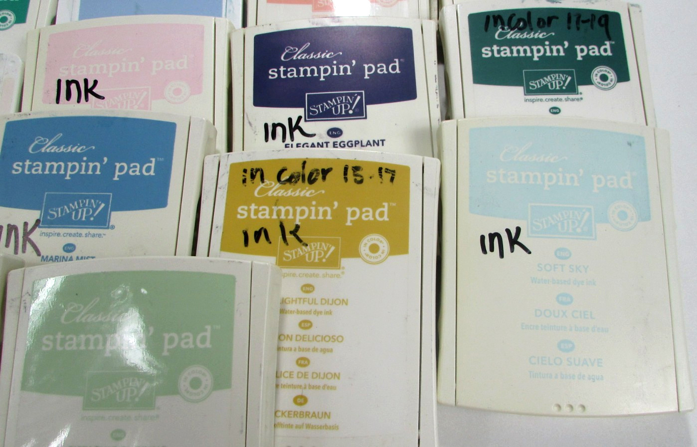 *READ* Stampin’ Up! Ink Pads Lot Of 27 - Some Retired - 6 Marked NO INK